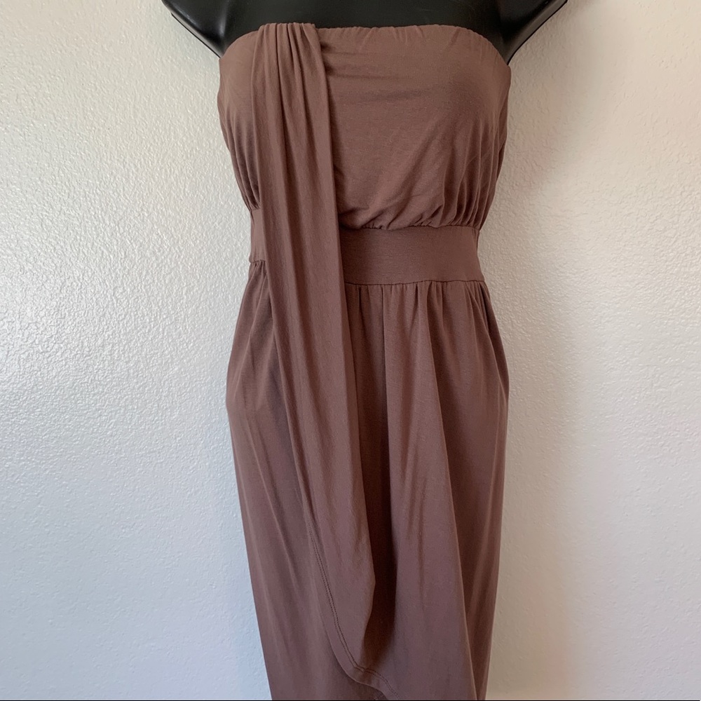 Strapless Mauve Dress